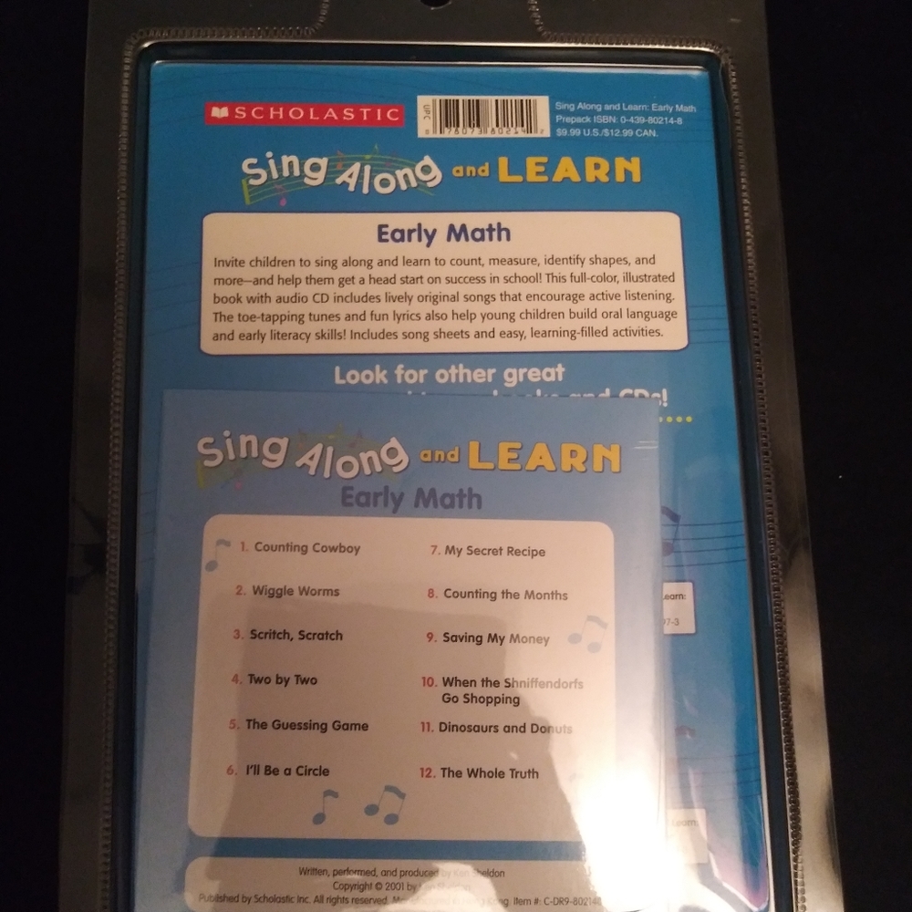 Early Math sing along book - Picture 2 of 2